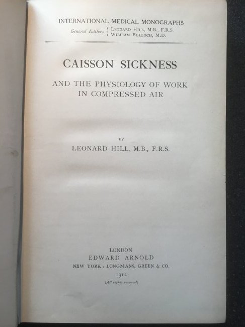 Very Rare Early Decompression/Bends book USN EDU Siebe Gorman (1 of 12)