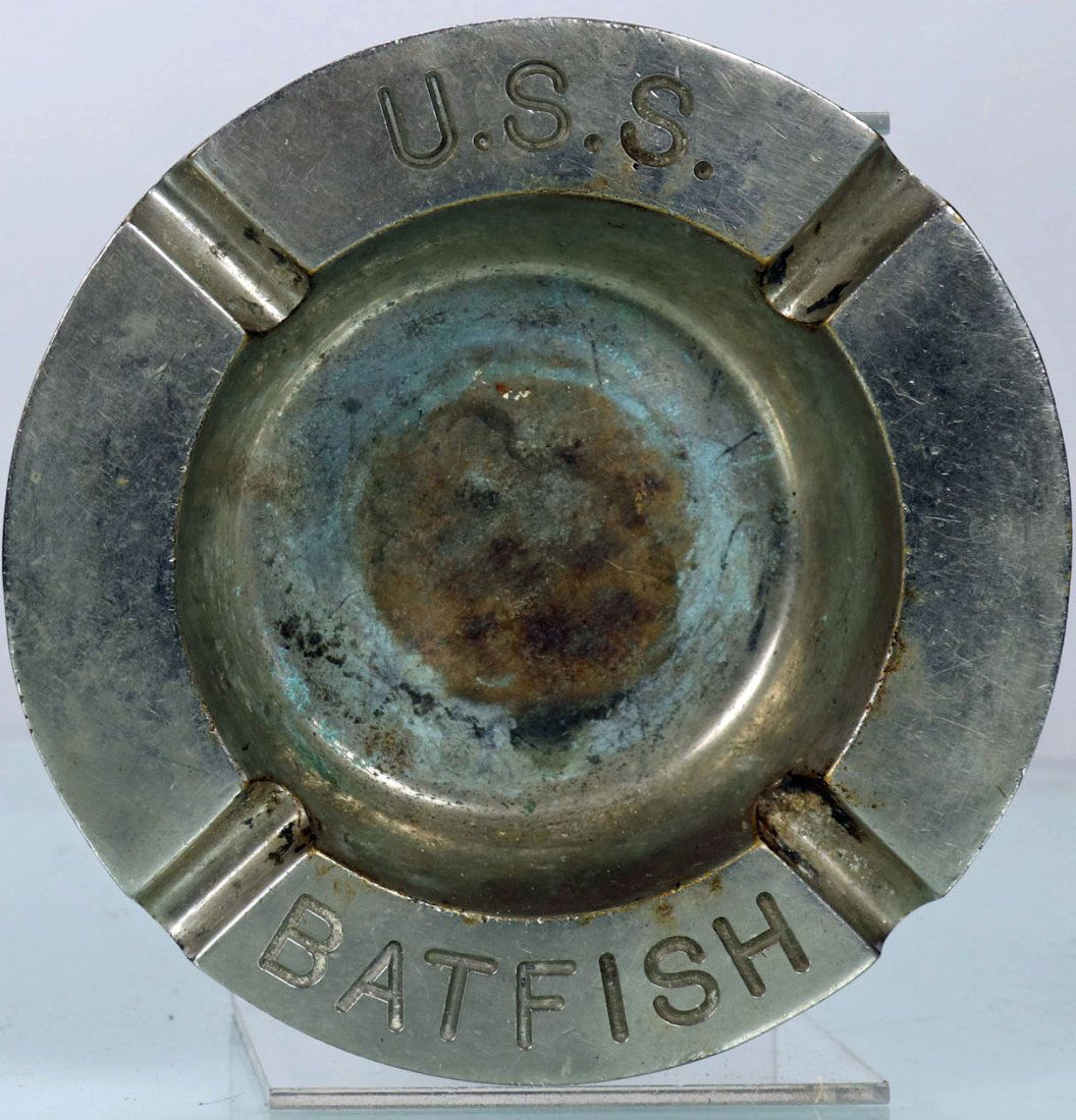 USS Batfish Submarine Officers Ashtray (1 of 2)