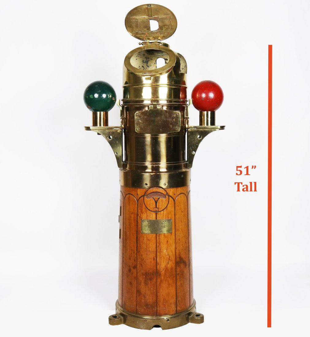 Impressive Large Ships Binnacle w/ Lionel 1942 Compass (1 of 11)