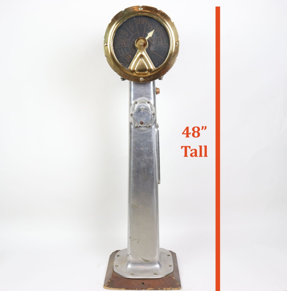 Brass & Aluminum Engine Order Ships Telegraph (1 of 7)