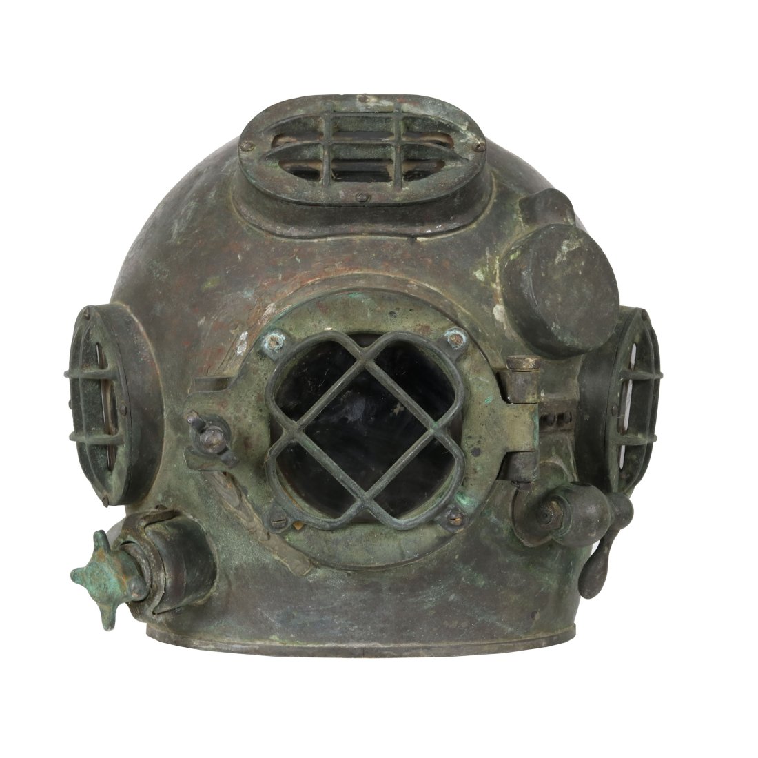 WW2 Miller Dunn US Navy Mark V Diving Helmet Bonnet (1 of 13)