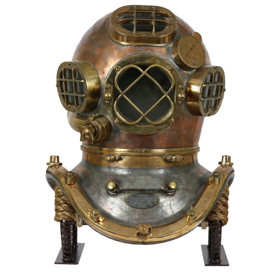 Unique 1940s Morse Neck Feed Diving Helmet (1 of 16)
