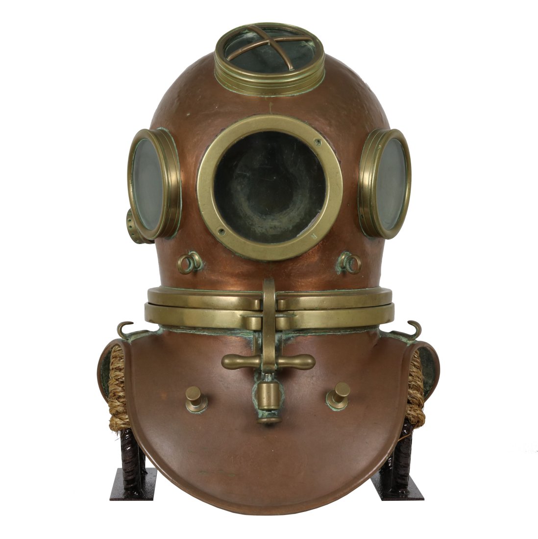 Charles Petit 1800s French Helmet No Bolt Diving Helmet (1 of 14)