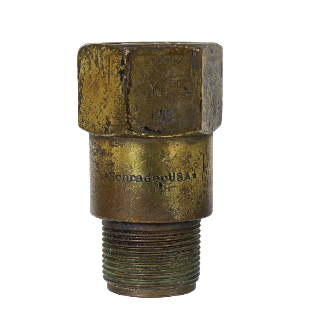 WW2 Mark V Schrader Non-Return Valve w/ Navy Stamp (1 of 4)
