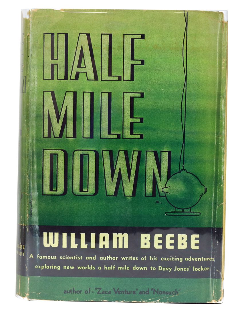 Half Mile Down 1934 William Beebe Hardcover (1 of 8)