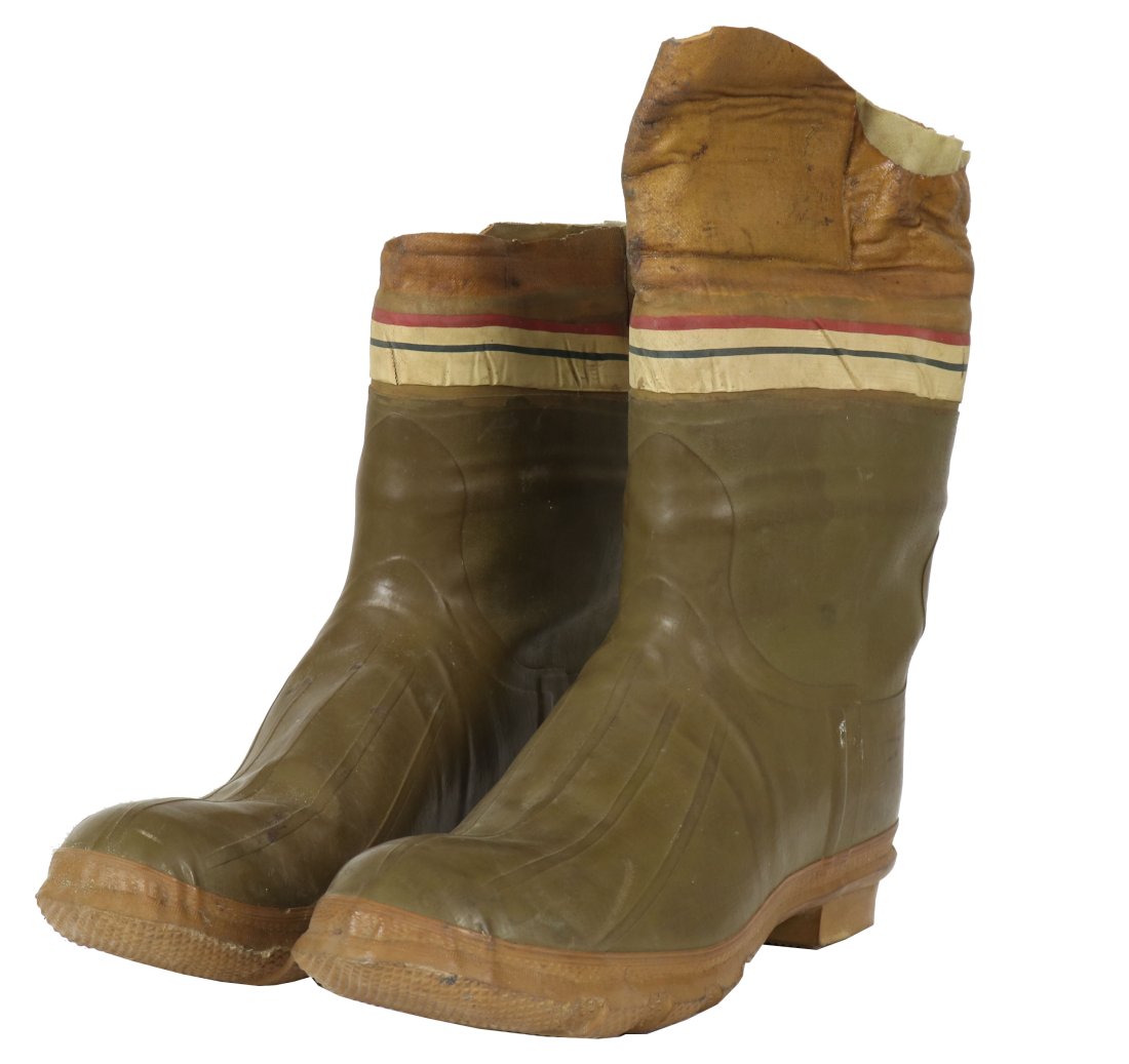 Vintage Converse Divers Rubber Red White Blue Striped Boots (1 of 5)