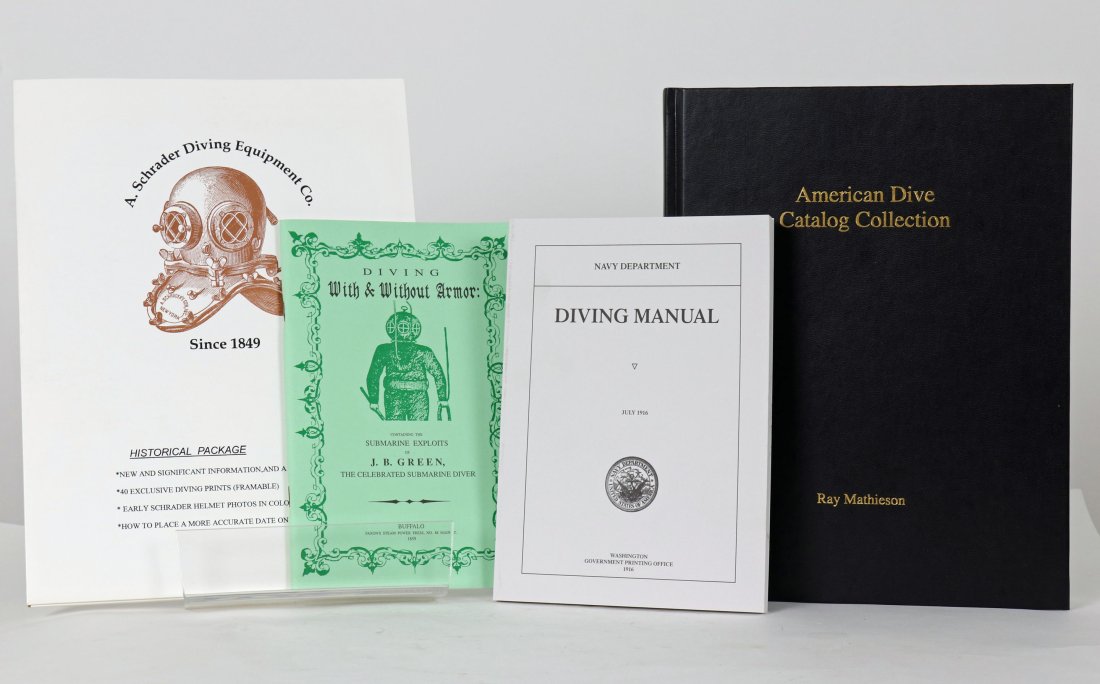 Diving History & Helmet Book Lot (1 of 1)