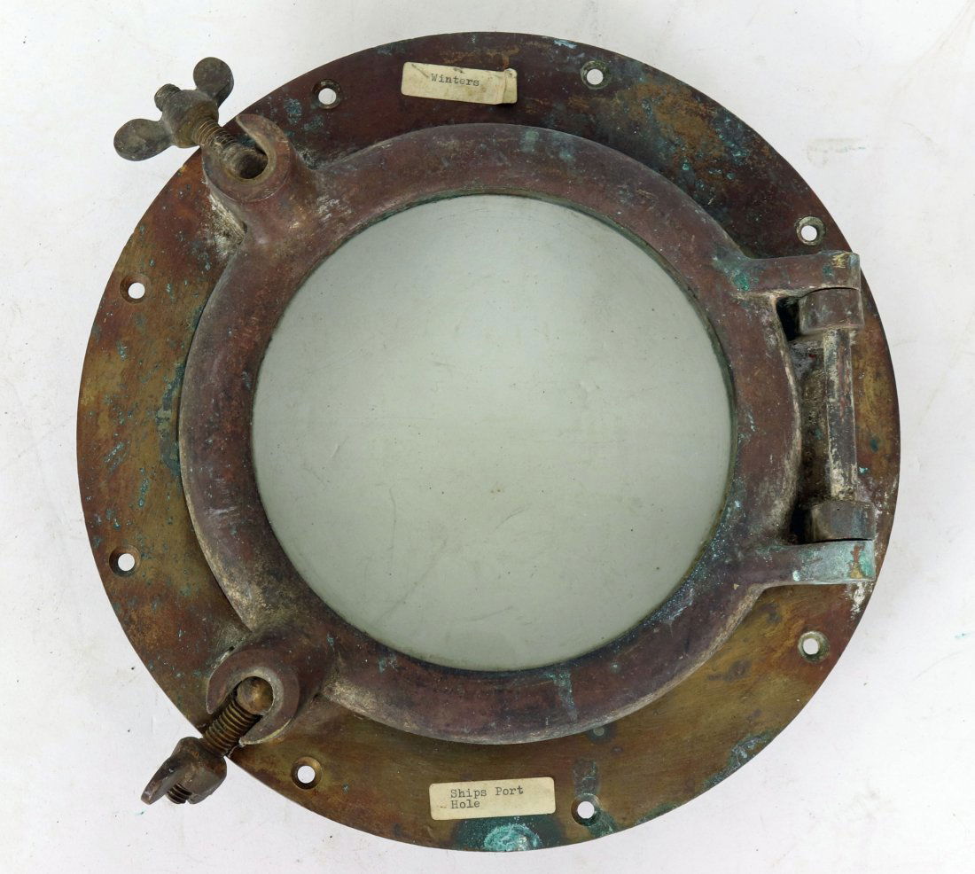 Authentic Small Brass Ships Porthole (1 of 1)