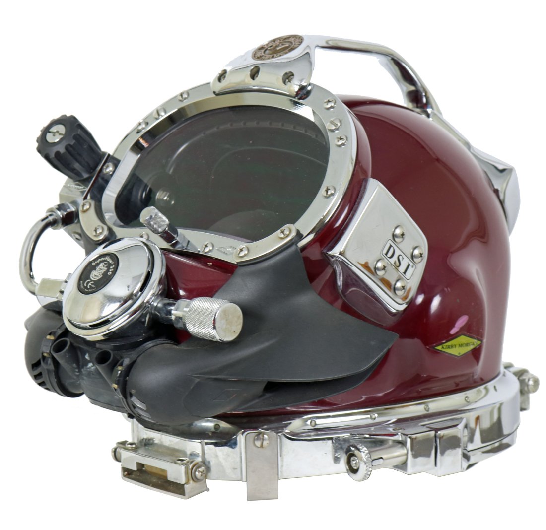 Beautiful Kirby Morgan 37 Burgundy Diving Helmet (1 of 12)