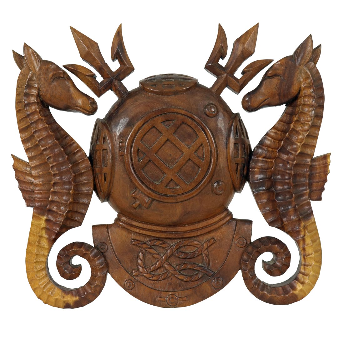 Large US Navy Master Diver Wood Plaque (1 of 1)