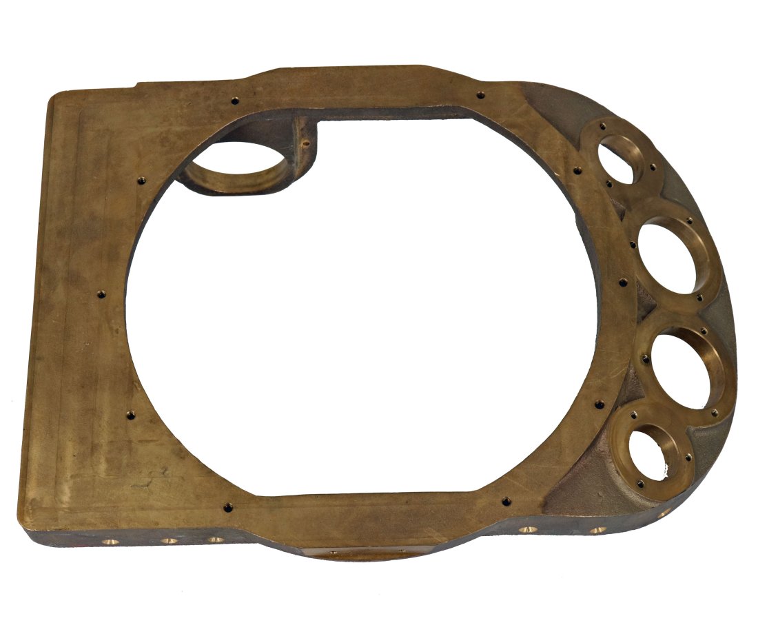 New Unused US Navy Mark 12 Diving Helmet Brass Base (1 of 3)