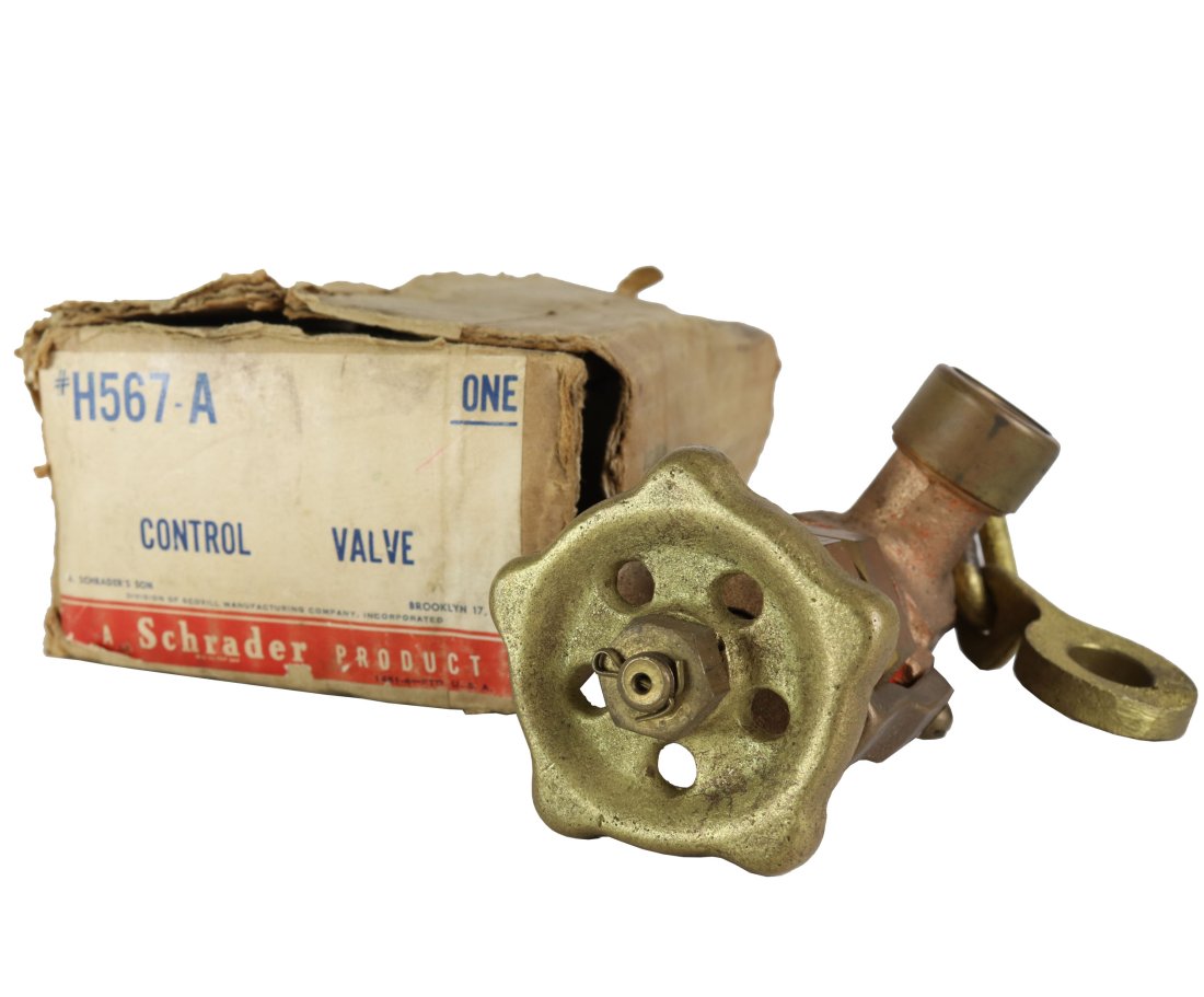 NOS Schrader H-567A Mark V Air Control & Original Box (1 of 3)