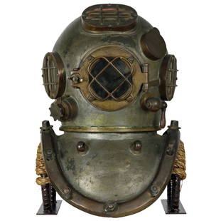 Rare 1916 AJ Morse & Son US Navy Mark V Diving Helmet: Arguably the most collected diving helmet around the world is the famed United States Navy Mark V. Its very image is a symbol of hardhat diving among many generations of divers. It is commonly known t