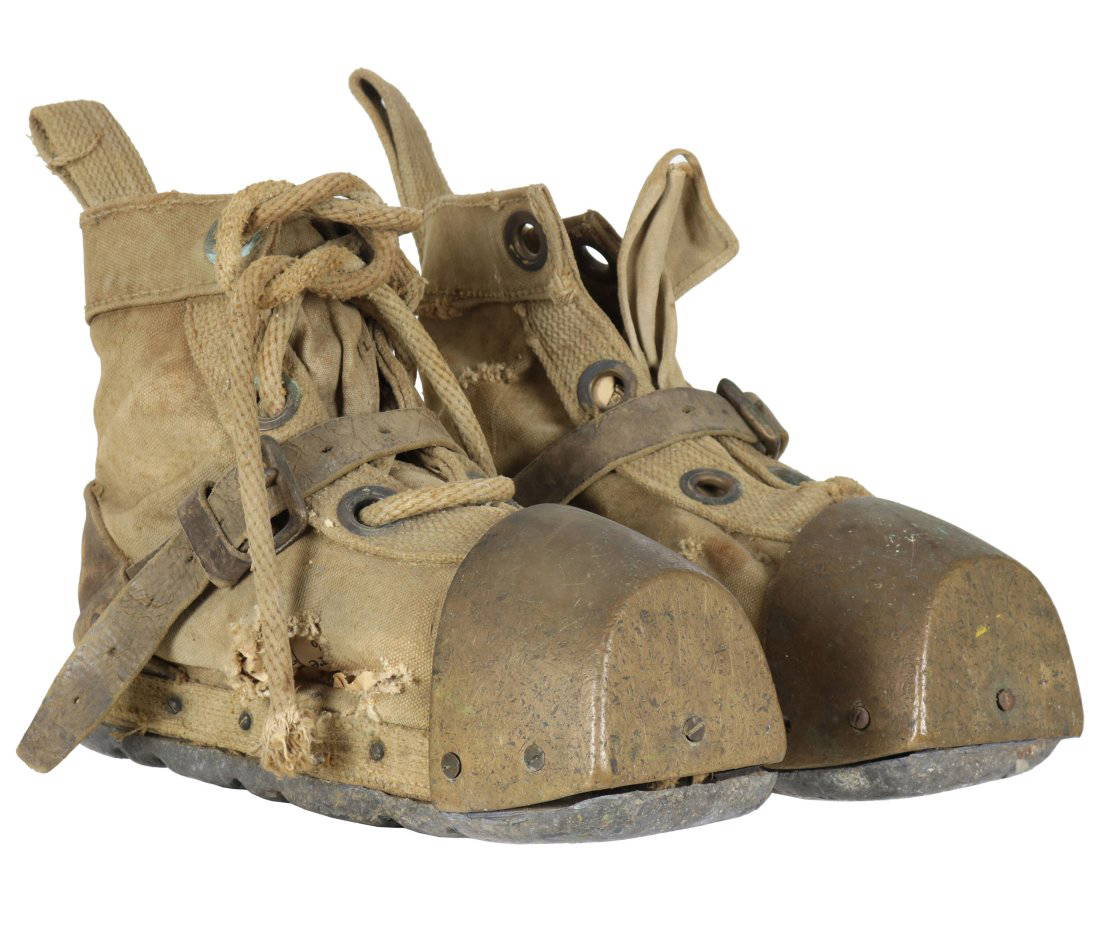 Us Navy Heavyweight Divers Boots Brass Canvas Lead Auction