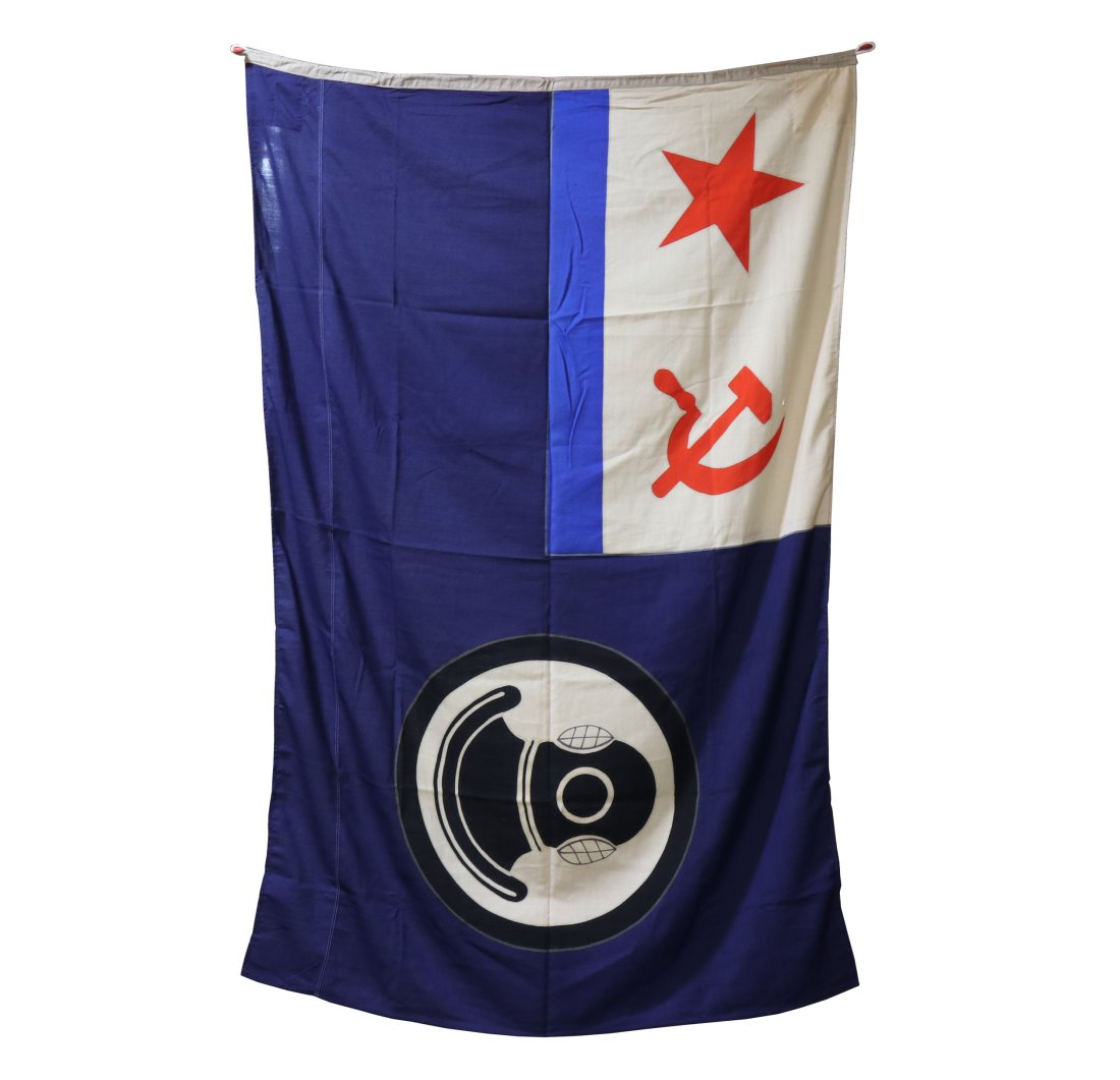 Russian Soviet Navy Rescue Diver Flag Large Size (1 of 1)