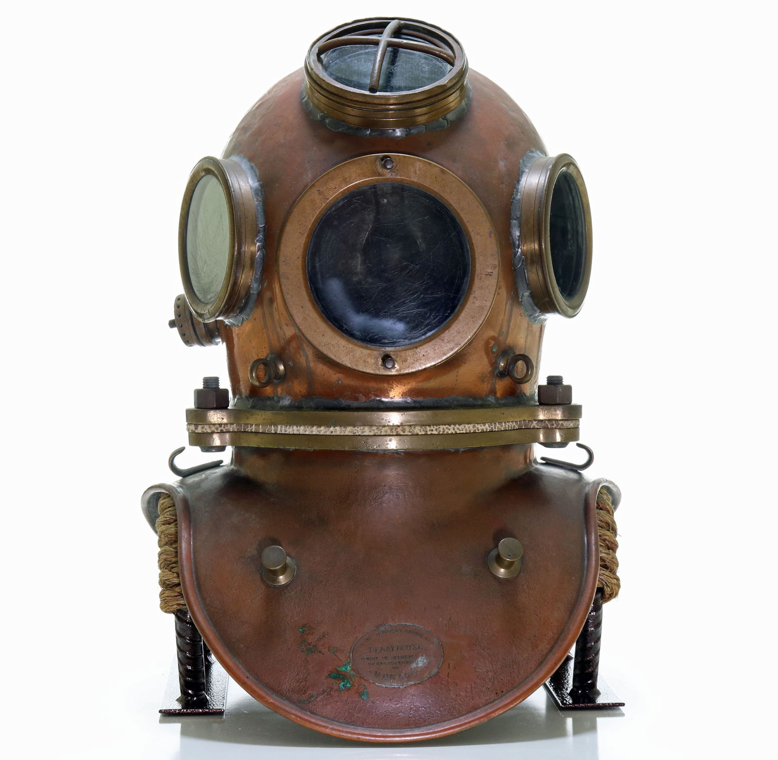 French DENAYROUSE Oceanographic Research Center Monaco Diving Helmet (1 of 9)