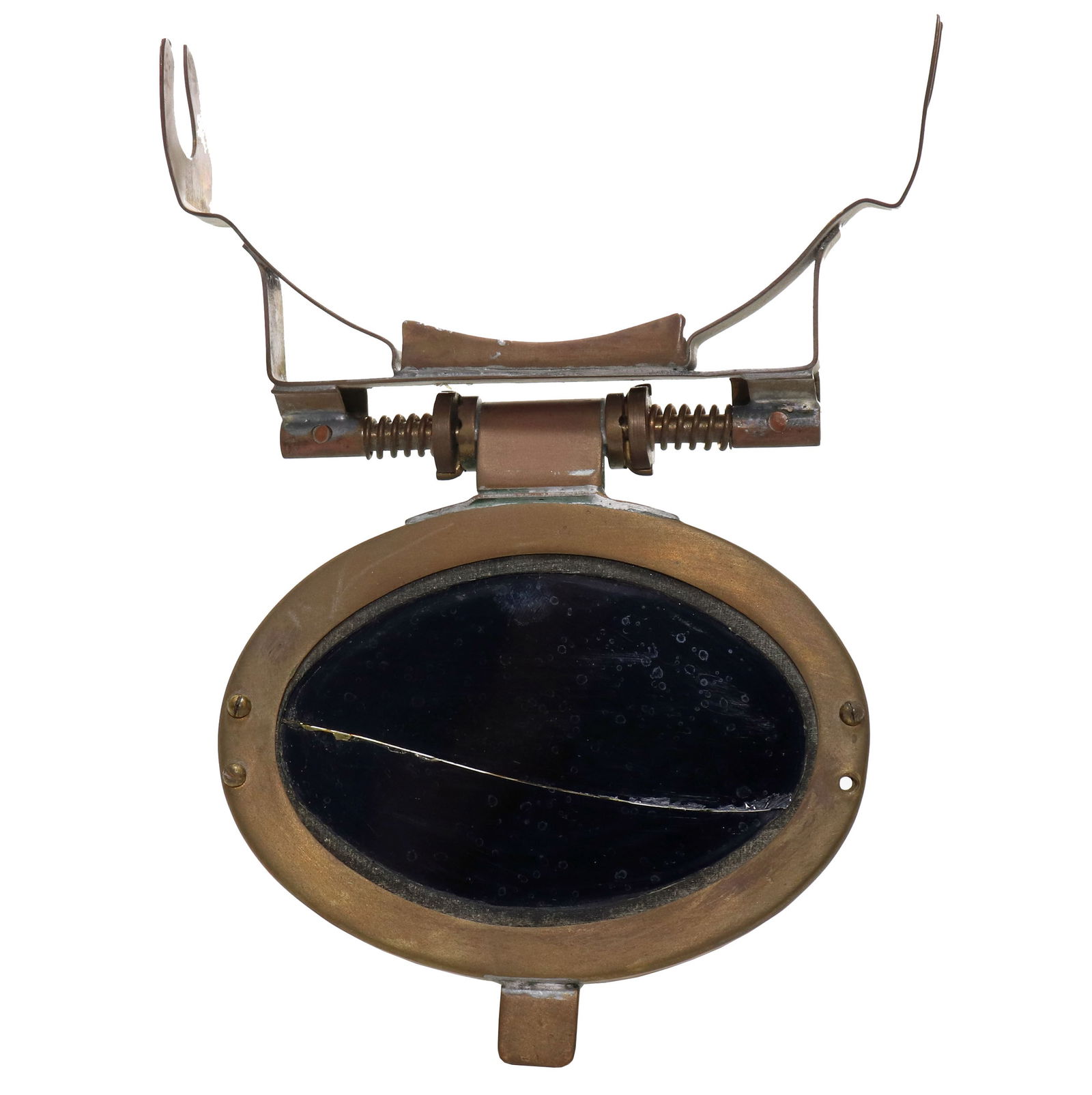 Antique Diving Helmet Oval Welding Lens & Frame (1 of 2)