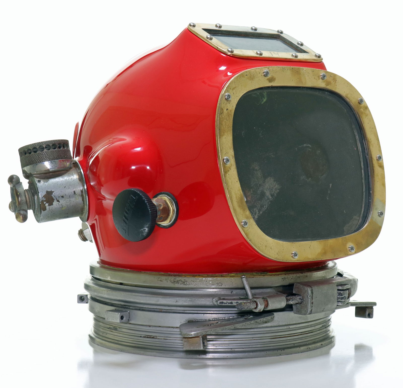 Red Aquadyne AH-2 Restored Diving Helmet (1 of 9)