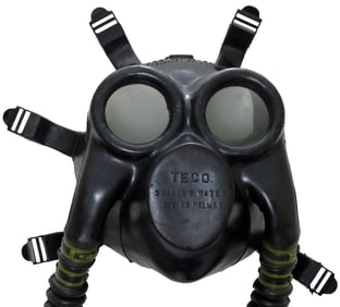 WW2 Thompson Engineering TECO Rubber Dive Mask