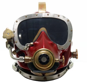 General Aquadyne DMC-7 Vintage Fiberglass Diving Helmet
