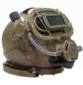 Solid Bronze Miller Model 400 Vintage Diving Helmet