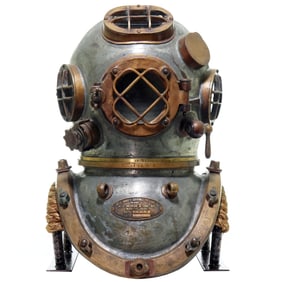 1918 A.J. Morse & Son USN Mark V Diving Helmet REC 39