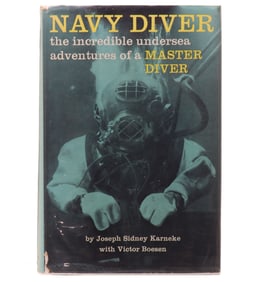 Navy Diver 1962 1st Edition With Dust Jacket