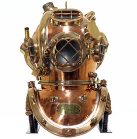 US Navy Mark V Helium "Widow Maker" Diving Helmet USS Pigeon