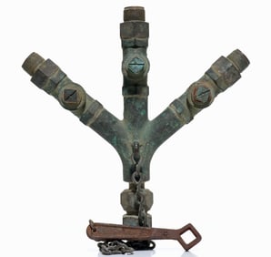 Original Lukemheimer Divers Air Hose Triple Manifold