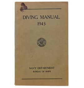 Original 1943 US Navy World War 2 Diving Manual