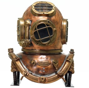 1914 AJ Morse & Son Boston Antique Diving Helmet