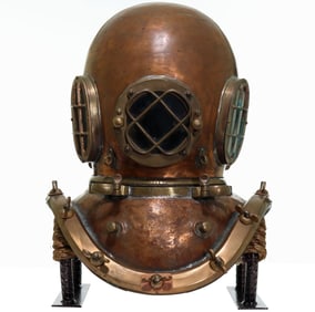 A.J. Morse & Son 1800s Neck Feed Antique Diving Helmet