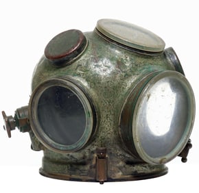 Vintage Yokohama Japanese Diving Helmet Bonnet