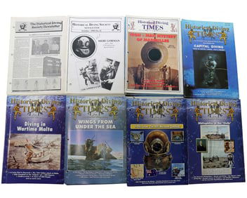 55 Issues Of The Historical Diving Times HDS-UK Journals