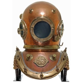 Galeazzi Marina Italian Navy Diving Helmet Polished