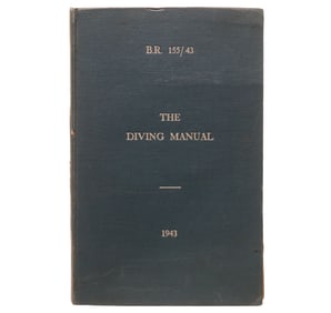 1943 British Navy Admiralty Hardcover Diving Manual