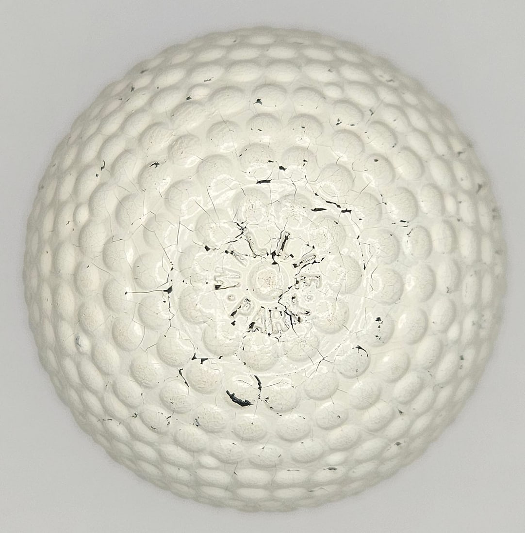 Willie Park Jr. Ideal 1890s Bramble Pattern Gutty Golf Ball (1 of 4)