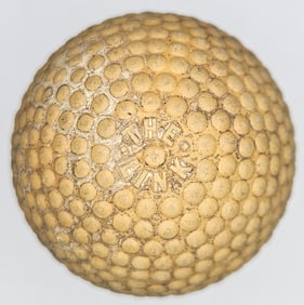 The Link Bramble Pattern Antique Golf Ball