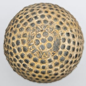 Sivale Hawk Bramble Pattern 1900s Antique Golf Ball