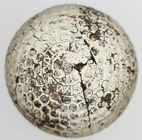 Spalding Wizard Bramble Pattern Antique Golf Ball 1899