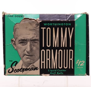 1960s Tommy Armour Worthington Scotsman Unopened Box Golf Balls