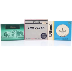 Peter Thomas Sam Snead & Spalding Complete Golf Ball Boxes