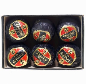 Box of Six Dunlop 65 British Golf Balls