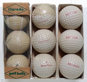 Byron Nelson Tommy Armour Kroydon Thunder Bolt Goll Balls NOS