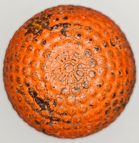 The Dunlop Red Bramble 1910s Antique Golf Ball