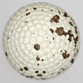 Bramble Pattern 1910s Antique Golf Ball