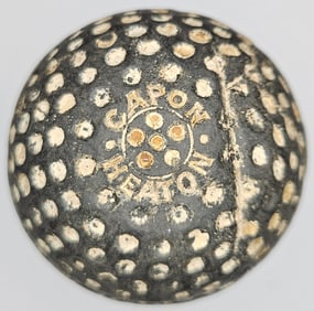 Capon Heaton Round Dimple Pattern 1910s Antique Golf Ball
