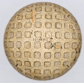 Spalding Nimble Mesh 1930s Antique Golf Ball