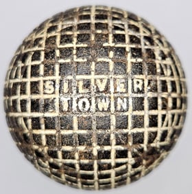 Silvertown Mesh Gutty Antique Golf Ball 1890s