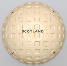 Pin Hi Scotland Mesh In Original Wrapper Antique Golf Ball 1920s